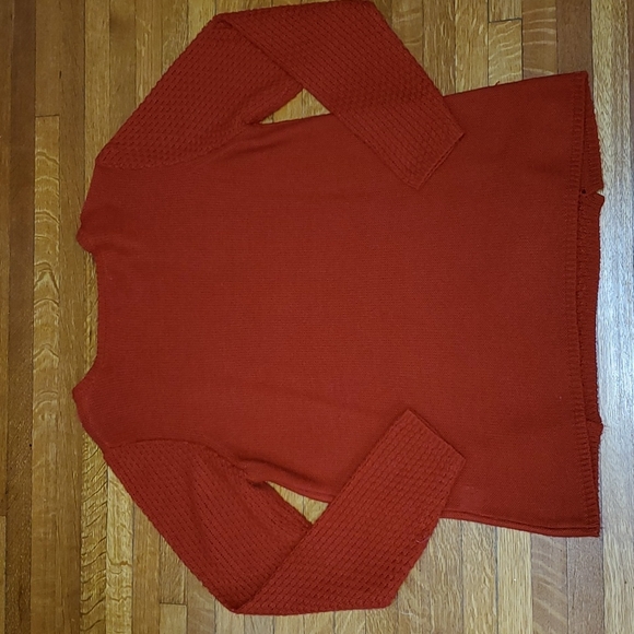 Studio Works sweater deep rust size L. This would be cute worn with leggings. - Picture 5 of 5